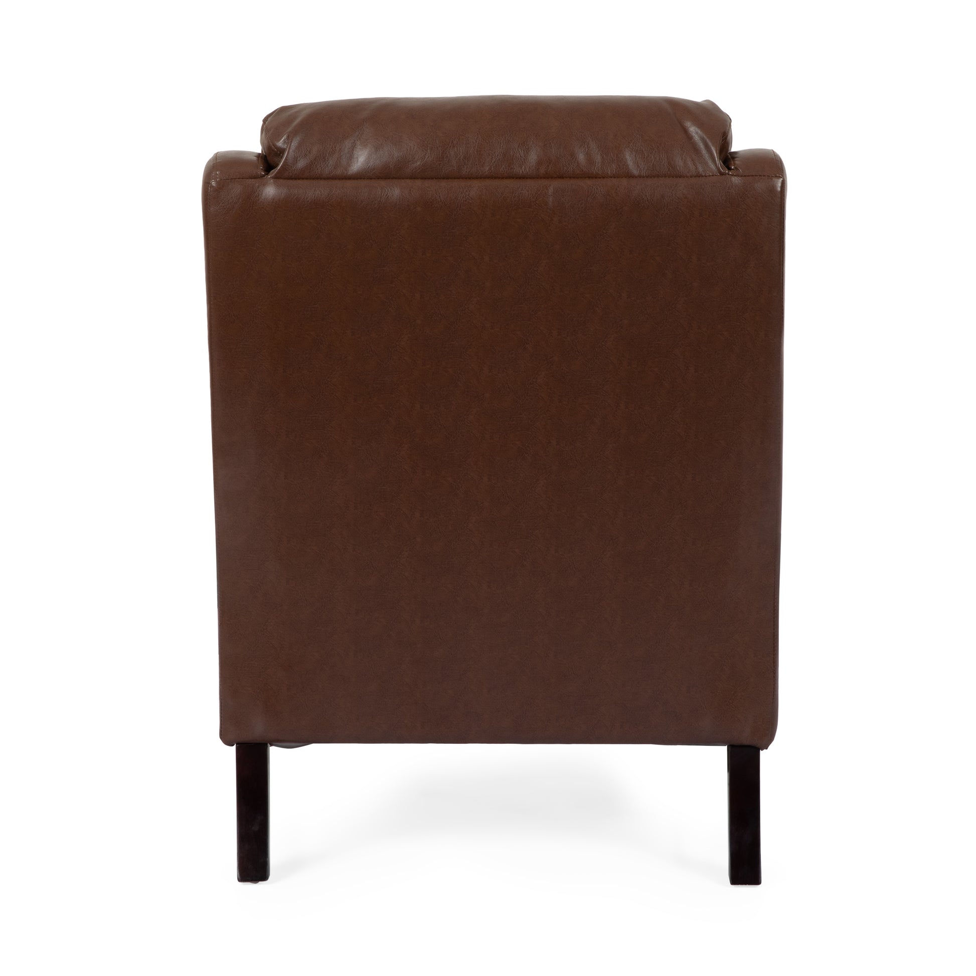 Club Chair Dark Brown Pu