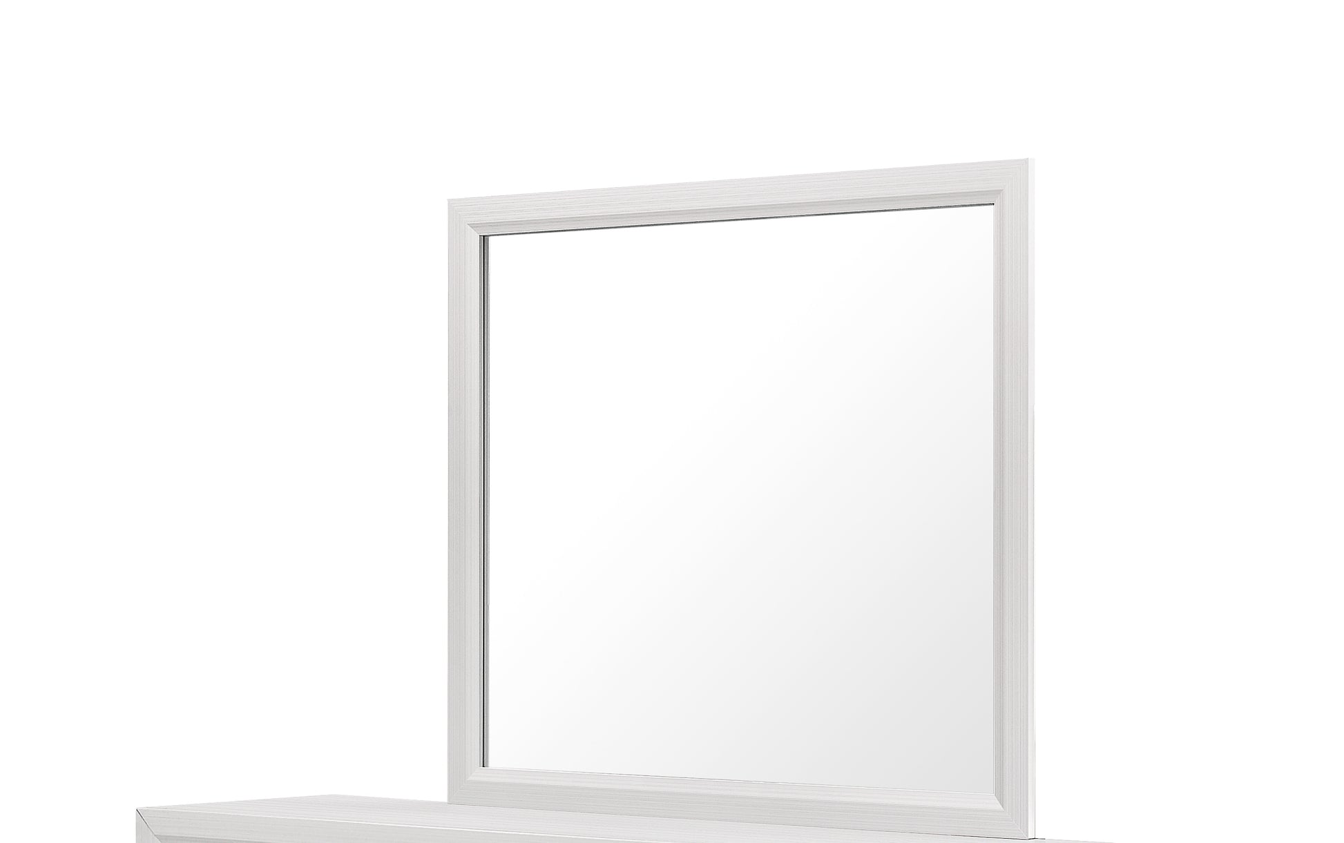 Mirage White Mirror White Rubber Wood