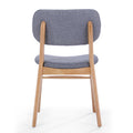 Chair Set Of 2 Gray Fabric