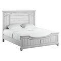 Mariano Gray Queen Panel Bed Queen Gray Solid Wood