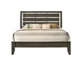 Grey Queen Sleigh Bed Box Spring Required Queen Grey Wood Gray Contemporary Panel Wood