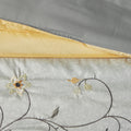 Embroidered 7 Piece Comforter Set Yellow Queen Queen Yellow Polyester