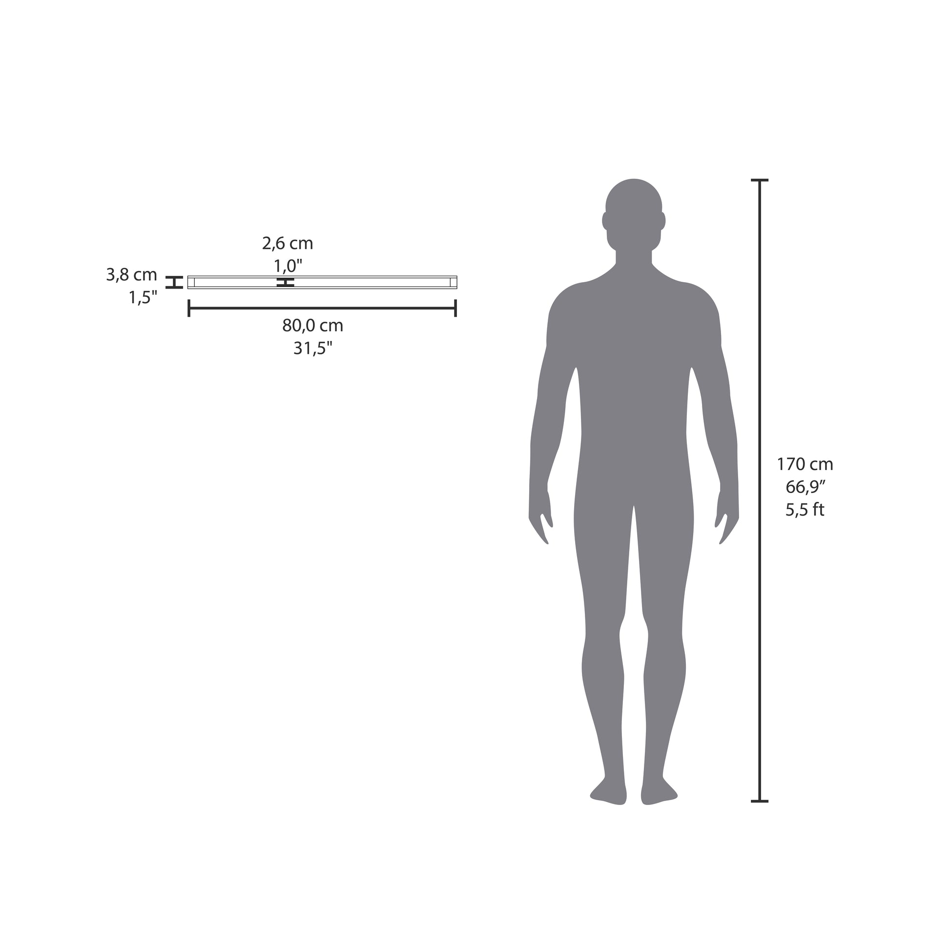 Ecco 31.5" Wide Floating Shelves Set Of 2, Shelves For Wall Decor For Bedroom, Bathroom Storage Shelves, Book Shelves For Living Room 2 Or Less White Horizontal Primary Living Space Modern Wall