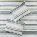 6 Piece Printed Quilt Set With Throw Pillows Yellow Full Queen Full Yellow Cotton
