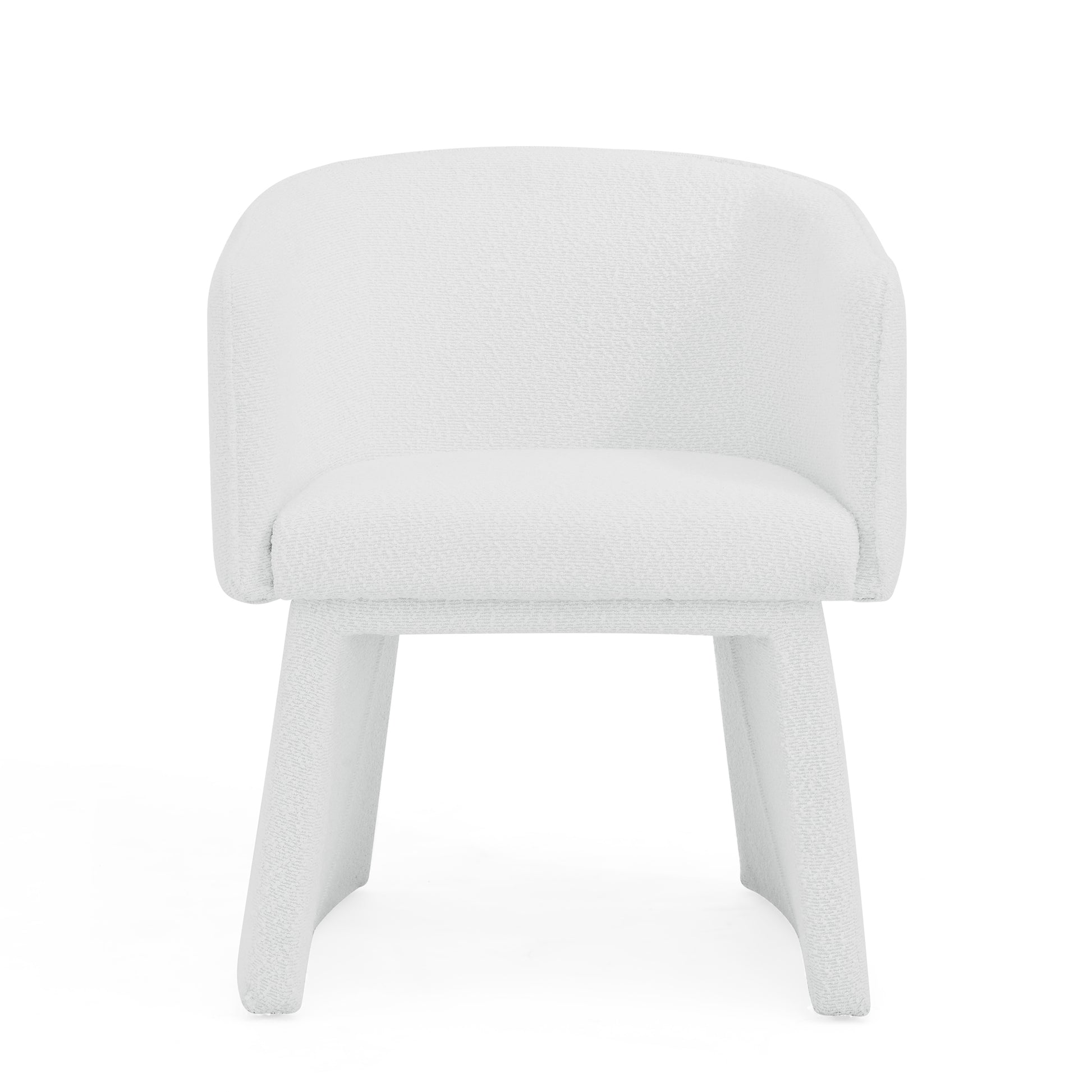 Modern Style Simple And Elegant Chair, White Leisure Chair, Suitable For Dining Bedroom Living Room Reception Desk Assembly Required White White Foam