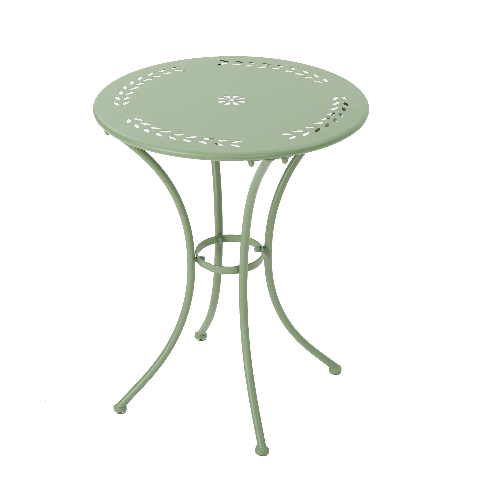 Lourdes 3 Pc Kd Metal Set Green Iron
