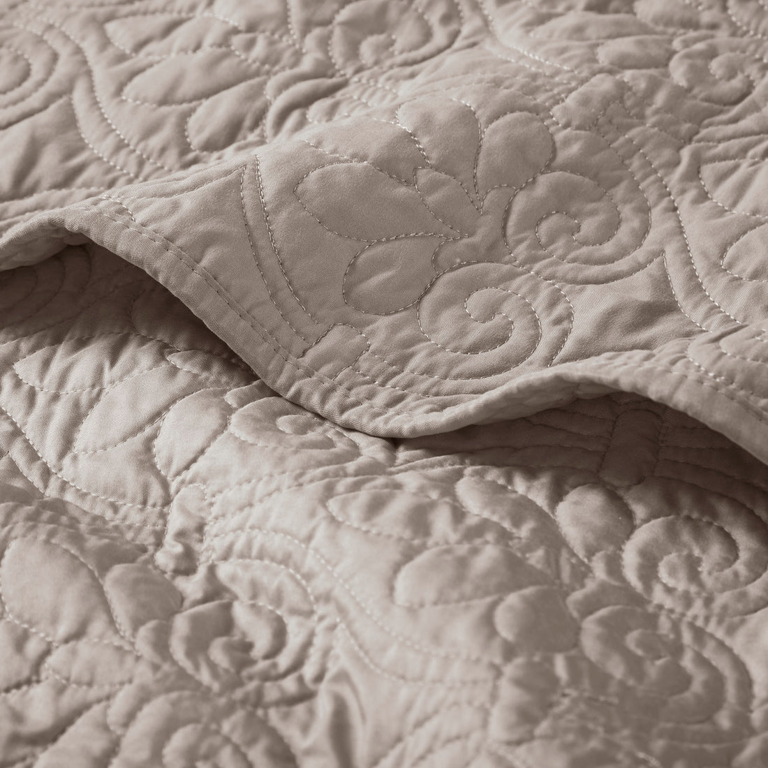 Oversized Quilted Throw Khaki 60X70" Khaki Cotton