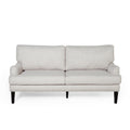 2 Seater Sofa Beige Fabric