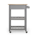 Kitchen Cart Grey Wood