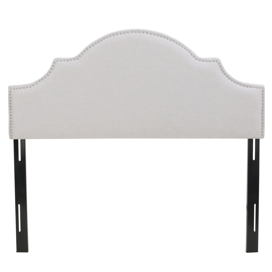 Queen&Full Sized Headboard Queen Light Grey Fabric