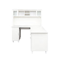 Home Office Computer Desk White Particle Board Mdf