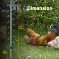 Fence Posts 5Feet 5Pack, Heavy Duty Metal Fence Post With U Channel, Steel Fence U Post For Holding Garden Wire Fence, Corner Anchor Posts Etc. Green Steel