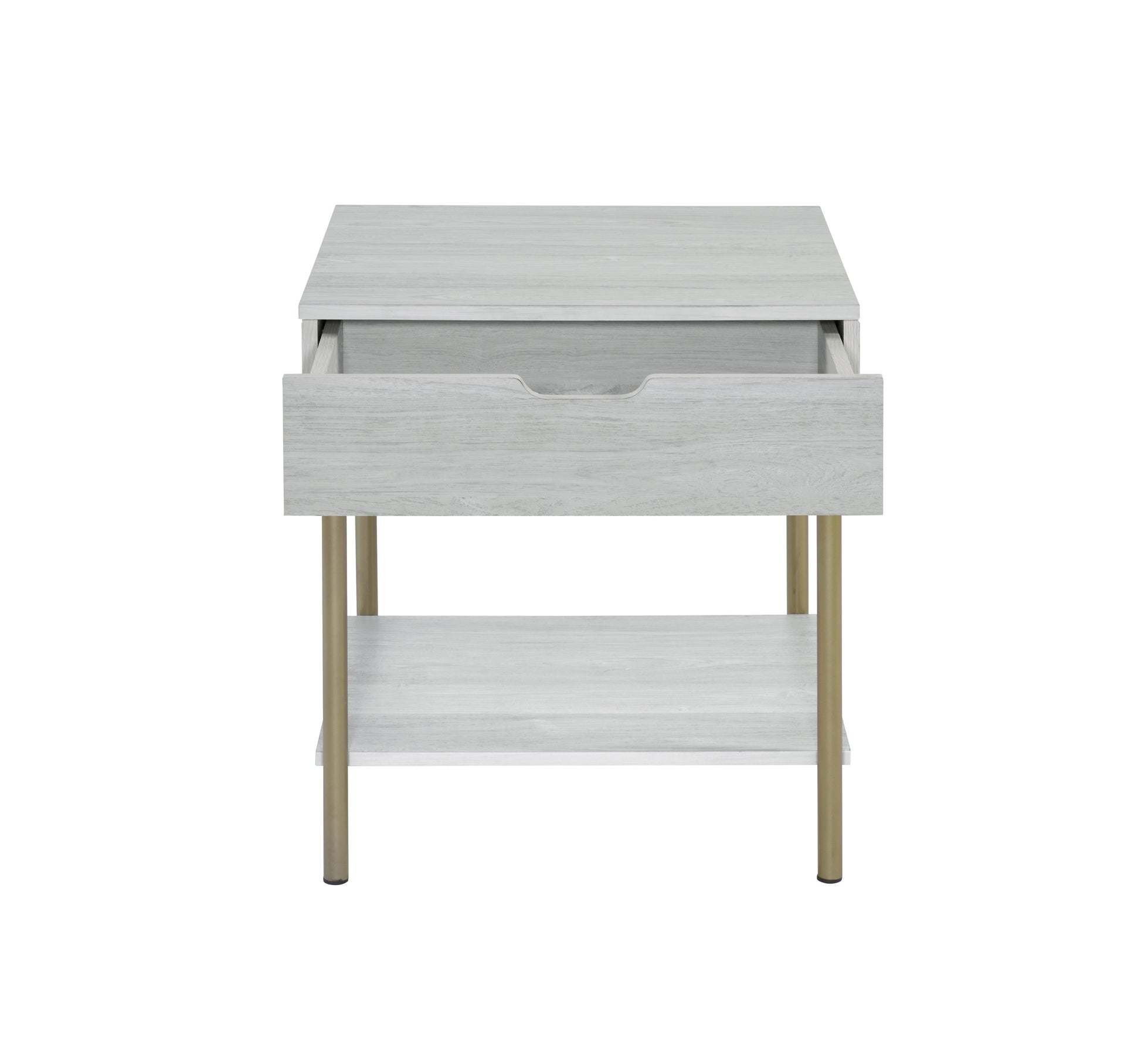 Whitman Square End Table White White Wood
