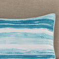 6 Piece Printed Quilt Set With Throw Pillows Aqua Full Queen Full Aqua Cotton