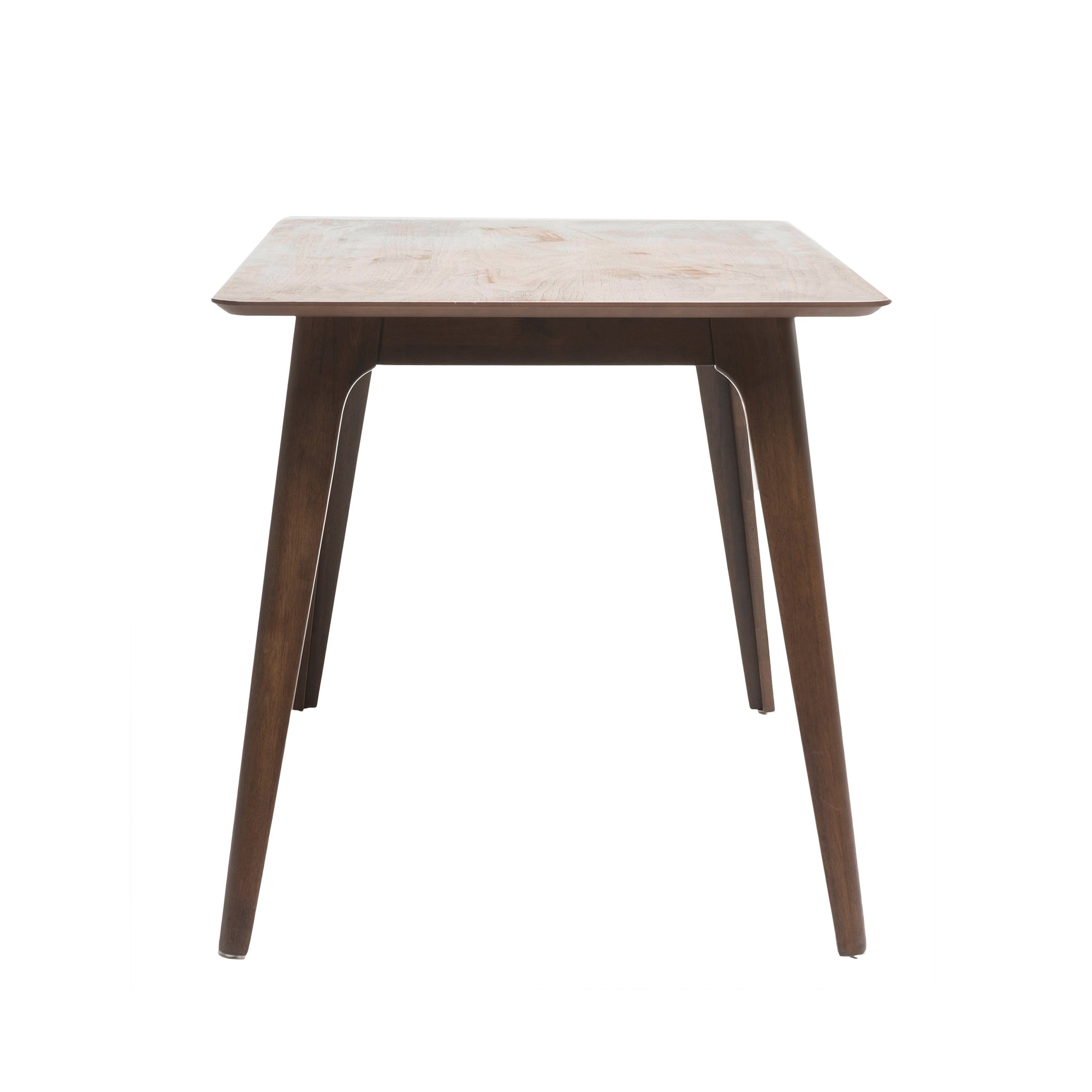 Dining Table Solid Wood Legs, Walnut Same Sku: N759S888001T Walnut Mdf,Rubber Wood