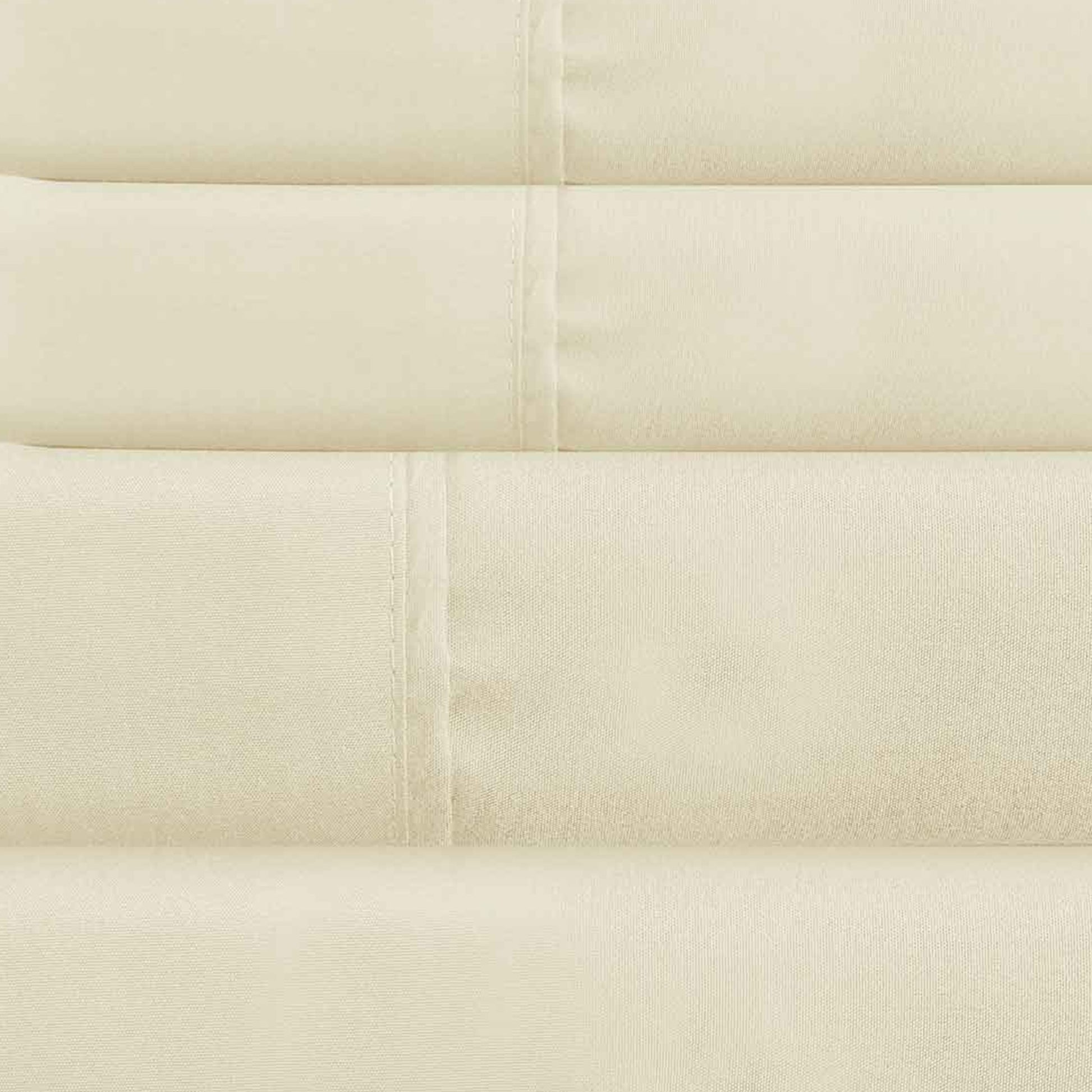 Lanester 4 Piece Full Size Deep Pocket Sheet Set The Urban Port, Cream Cream Microfiber