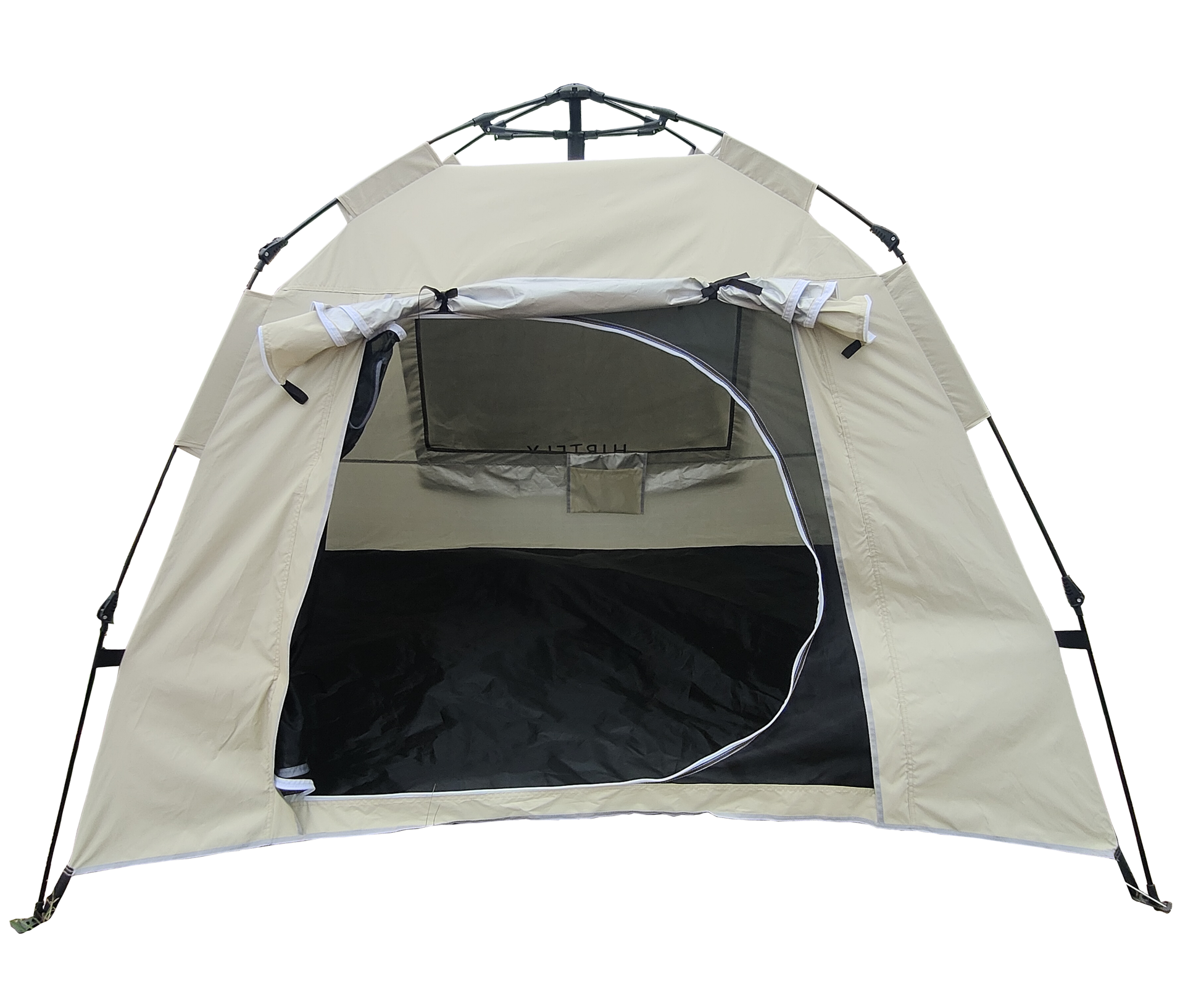 Tent, Quick Opening Automatic Tent, Waterproof And Uv Resistant Tent, Suitable For 2 3 People Camping, Picnic, Outdoor Travel Tent Beige Beige Classic Polyester