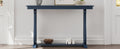 48 Inch Rustic Vintage Console Tablefarmhouse Style Entryway Table With Open Shelf And Sturdy Construction For Entryway And Living Room Navy Navy Distressed Finish Primary Living Space Antique,Rustic,Vintage Open Storage Console Tables Brushed