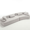 Unique Modeling Design,Upholstered Indoor Furniture,Foam Filled Sleeper Sofa Bed For Living Room,Bedroom,3 Colors Light Gray Primary Living Space Modern Foam Polyester 4 Seat