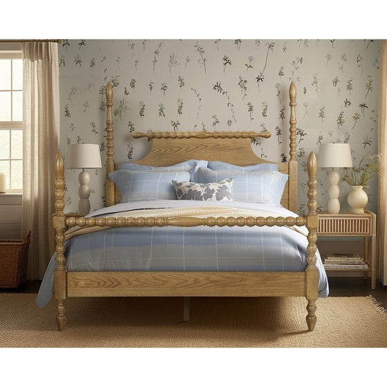 Bed Natural Queen Natural Wood