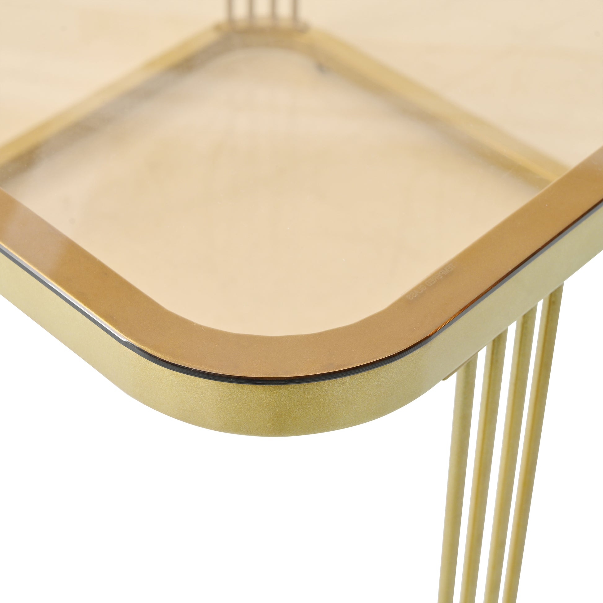 2 In 1 Square Nesting Coffee Table With Wheels & Drawers, Stackable Side Table With High Gloss Marble Grain Top, End Table Set With Brown Tempered Glass For Living Room, Black Black Gold Primary Living Space Drawers Square Mdf Steel