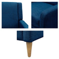 Upholstered Accent Armchair Blue Upholstered