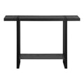 Accent Table, Console, Entryway, Narrow, Sofa, Living Room, Bedroom, Black Laminate, Black Metal, Contemporary, Modern Black Mdf