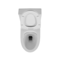 1.1 1.6 Gpf Elongated Comfort Height Floor Mounted One Piece Toilet, Cupc Certified, Watersense Cetified, Ceramic, White Color, Soft Close Seat White Ceramic