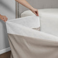 Wrap Around Adjustable Bedskirt Khaki One Size Khaki Microfiber