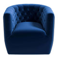 Delaney Swivel Chair Blue Boucle