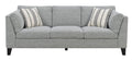 Doyle Gray Sofa Gray Foam Engineered Wood 3 Seat