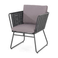 La Jolla Chair Dark Grey Woven Rope