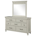 7 Drawer Dresser White Solid Wood Mdf