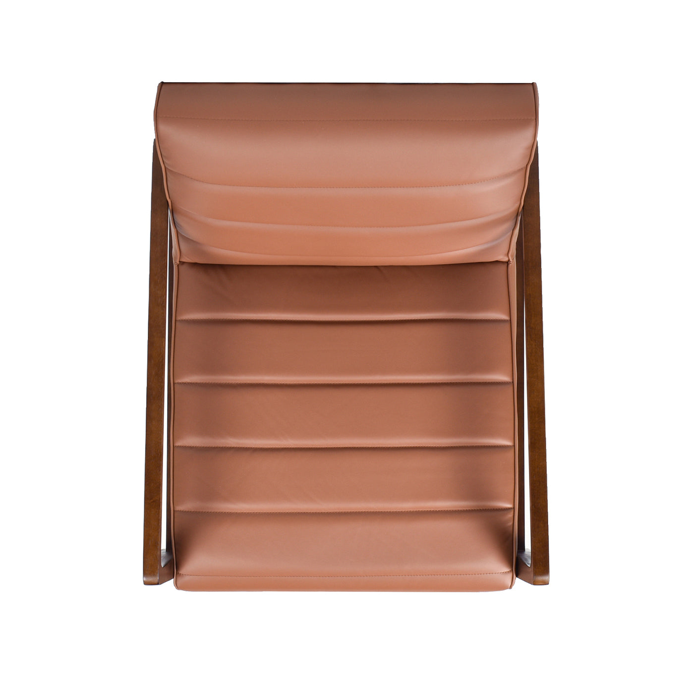 Kenneth 28" Modern Transitional Lounge Accent Chair, Leather&Faux Leather Brown Foam Leather