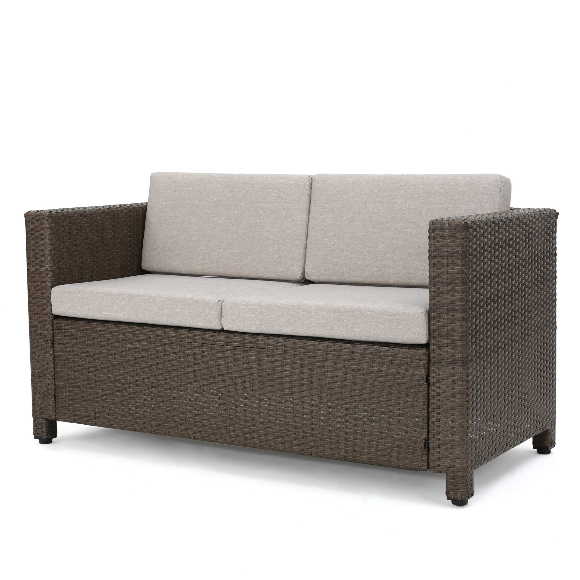 Puerta Seat Brown Pe Rattan Iron