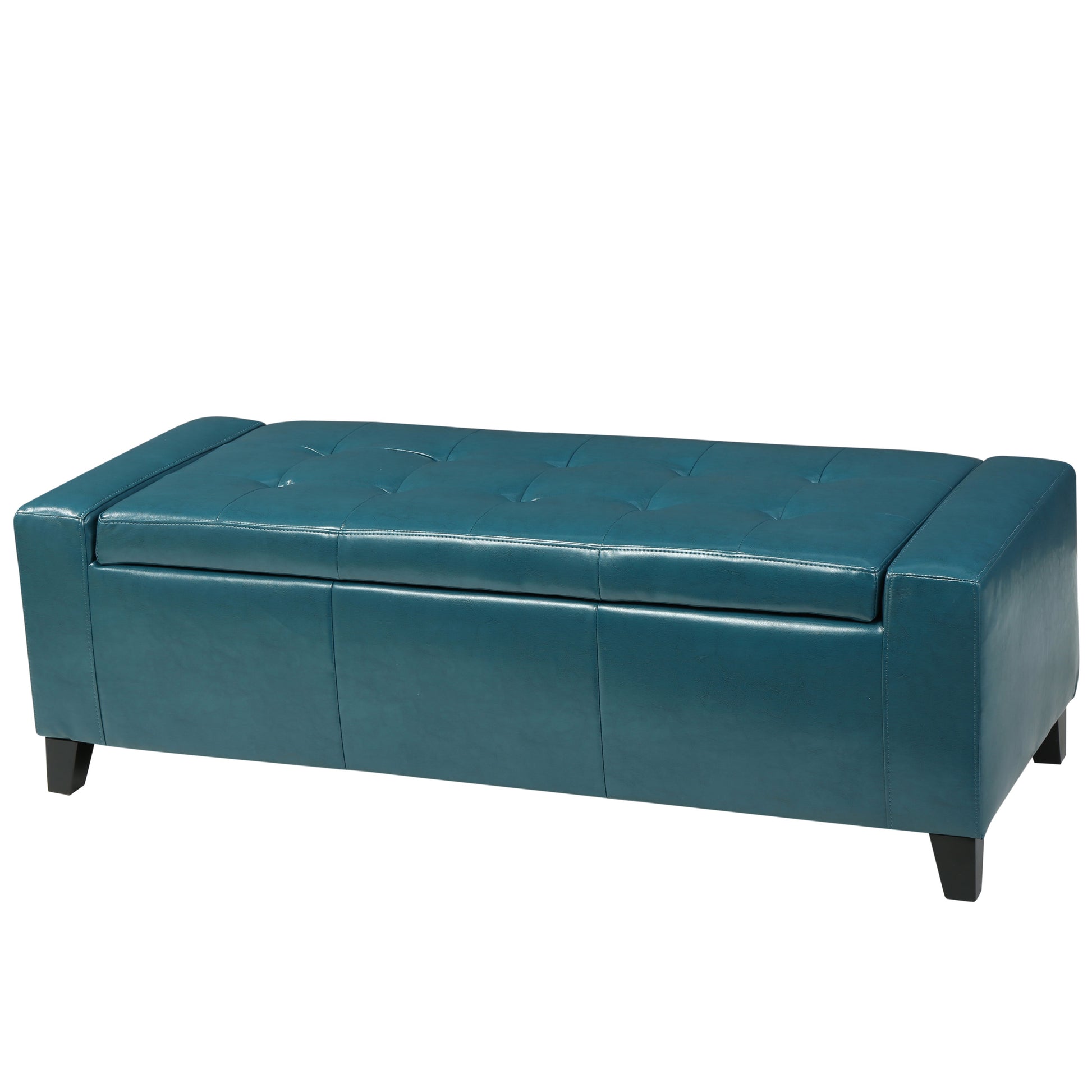 Guernsey Ottoman Teal Pu
