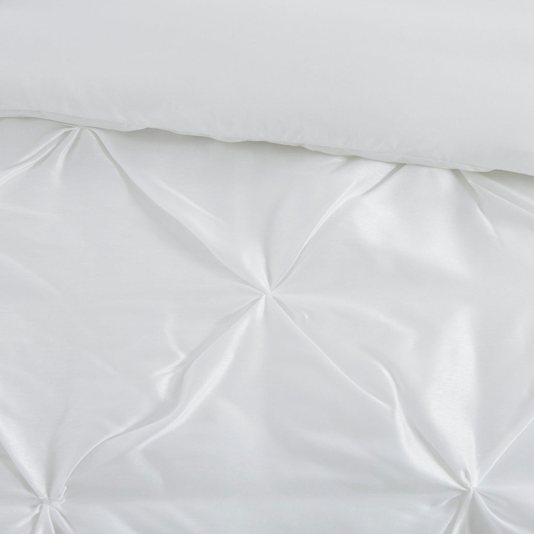 7 Piece Tufted Comforter Set White Cal King California King White Polyester