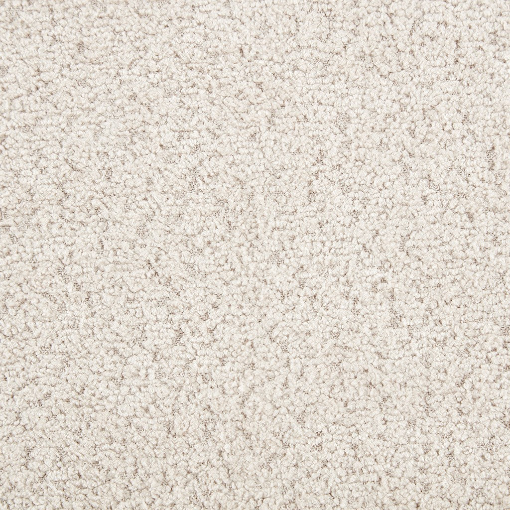Boucle Waterfall Bench Cream Wood Fabric