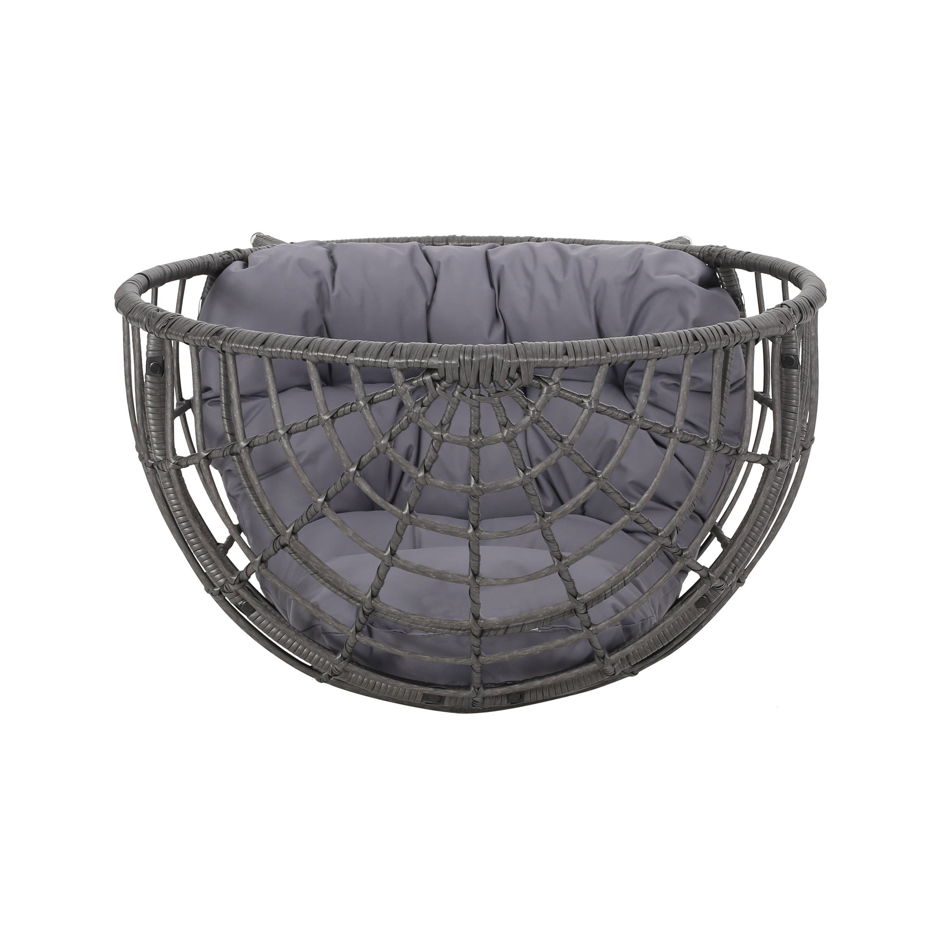 Santino Teardrop Chair Gray Pe Rattan Iron Waterproof Fabric