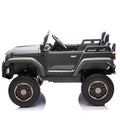 24V Two Seater Kids Ride On Car W Parents Remote Control, Licensed Toyota Lc250,4Wd,220W Motors,With Shovel,Three Point Seat Belt,Slow Start,Speed Adjustment,Bluetooth,Music For Kids Aged 3 . Gray 100 149 Lbs Polypropylene