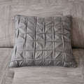 7 Piece Printed Seersucker Comforter Set Grey Cal King California King Grey Polyester