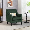 Coolmore Modern Accent Chair,Upholstered Armchair With Scooped Arms For Bedroom,Apartment,Studio,Office,Waiting Room Emerald Corduroy Emerald Foam Corduroy