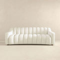 Marcus Luxury Tight Back Cream Boucle Couch Cream,Creamy White,Ivory,White Tight Back Boucle 4 Seat