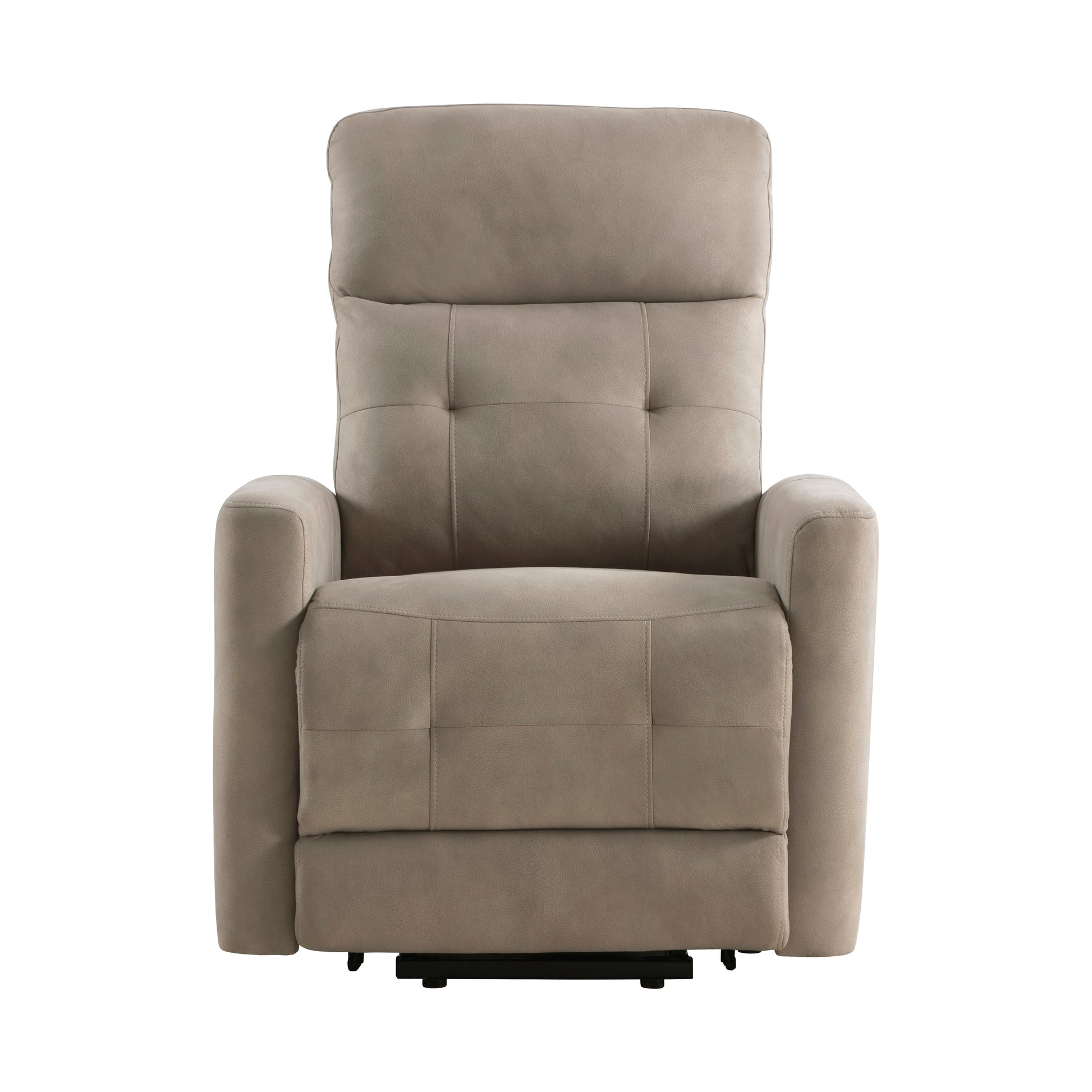 Power Lift Chair With Massage And Heat Comfort Brown Microfiber Upholstery Living Room Furniture 1Pc Power Reclining Motion Chair Brown Microfiber Wood Primary Living Space Plywood,Solid Wood