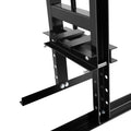 6 Ton Hydraulic Shop Floor Press, With Pressure Gauge Steel H Frame Shop Press With Steel Plates Adjustable Working Table, Black Black Steel