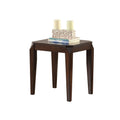 Walnut End Table With Tapered Leg Walnut Primary Living Space Poplar Square Wood