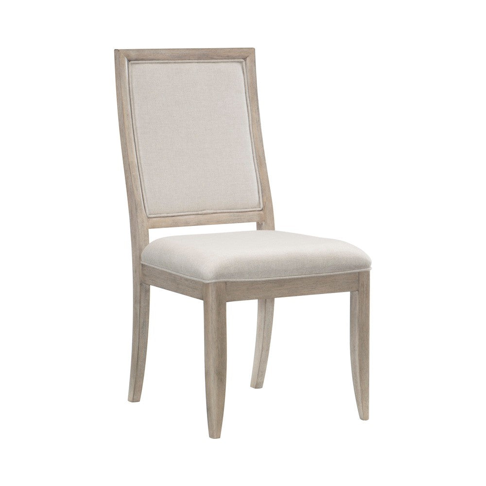 Modern Contemporary Side Chairs Set Of 2, Upholstered Seat And Back Gray Finish Wooden Furniture Gray Dining Room Contemporary,Modern Side Chair Wood