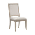 Modern Contemporary Side Chairs Set Of 2, Upholstered Seat And Back Gray Finish Wooden Furniture Gray Dining Room Contemporary,Modern Side Chair Wood