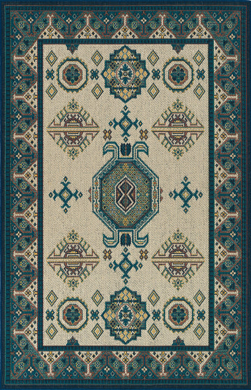 Traditional, Transitional, Oriental, Medallion, Border, Cut Pile 2'2" X 8' Runner Multi Polypropylene