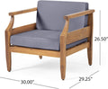 Aston Club Chair Teak Acacia Wood